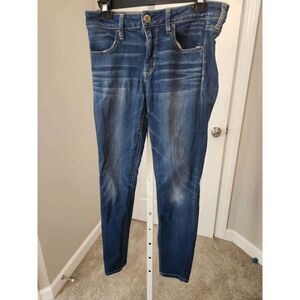 American Eagle Super Stretch Jeans - Women's Size 8, Distressed, 28" Inseam